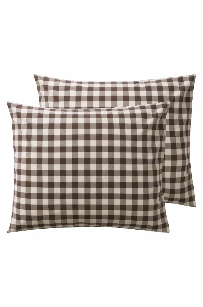 Örngott*Jotex LAUREN örngott 2-pack 60x50 Cm Ekologisk Brun/beige