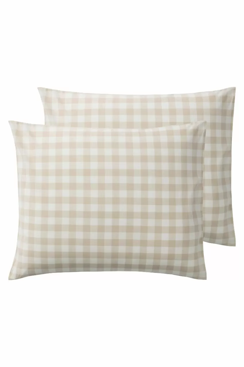 Örngott*Jotex LAUREN örngott 2-pack 60x50 Cm Ekologisk Beige/vit