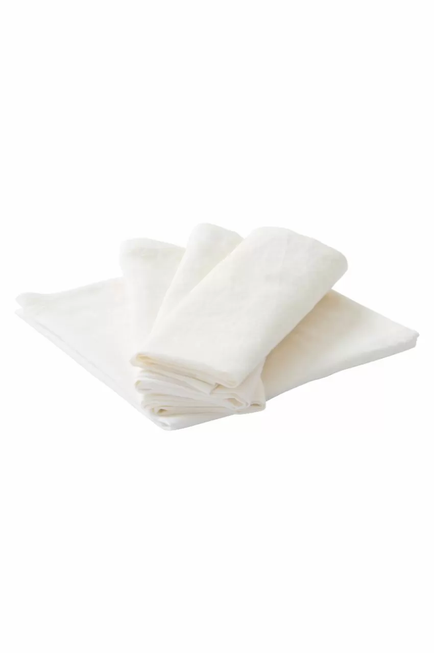 Servetter*Jotex LINA Servett Linnemix 4-pack Naturvit