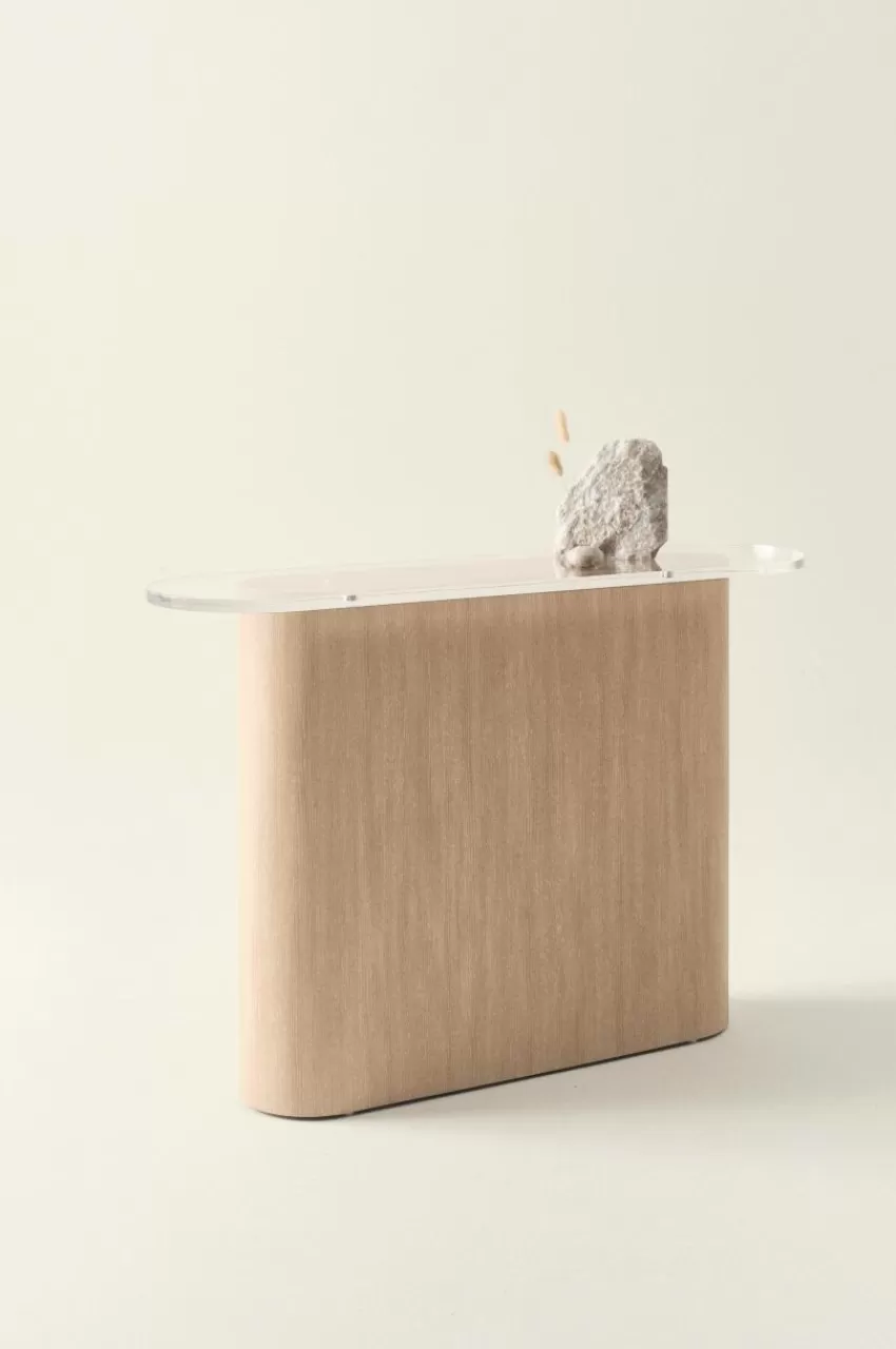 Bord*Jotex LIVI Sideboard 35x120 Cm Transparent/ask