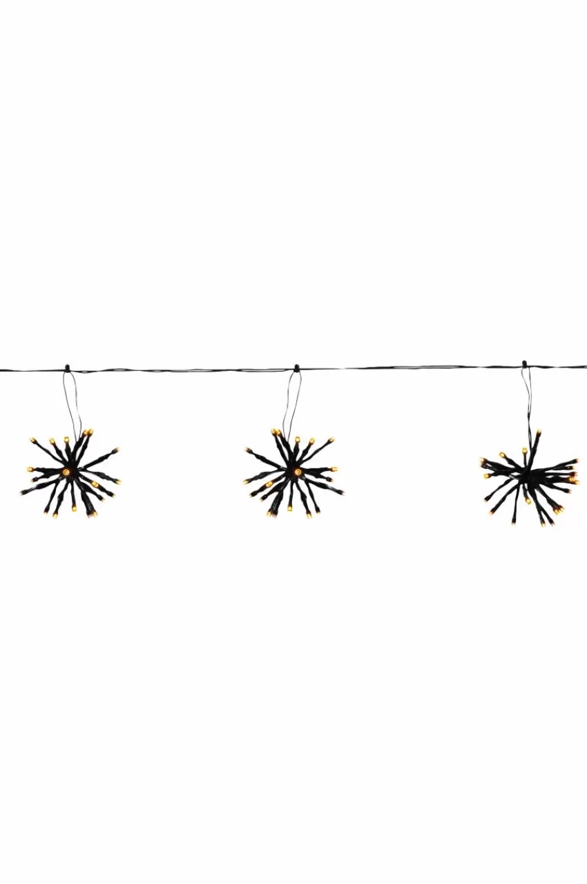 Julbelysning*Jotex Ljusslinga Flower Curtain Black