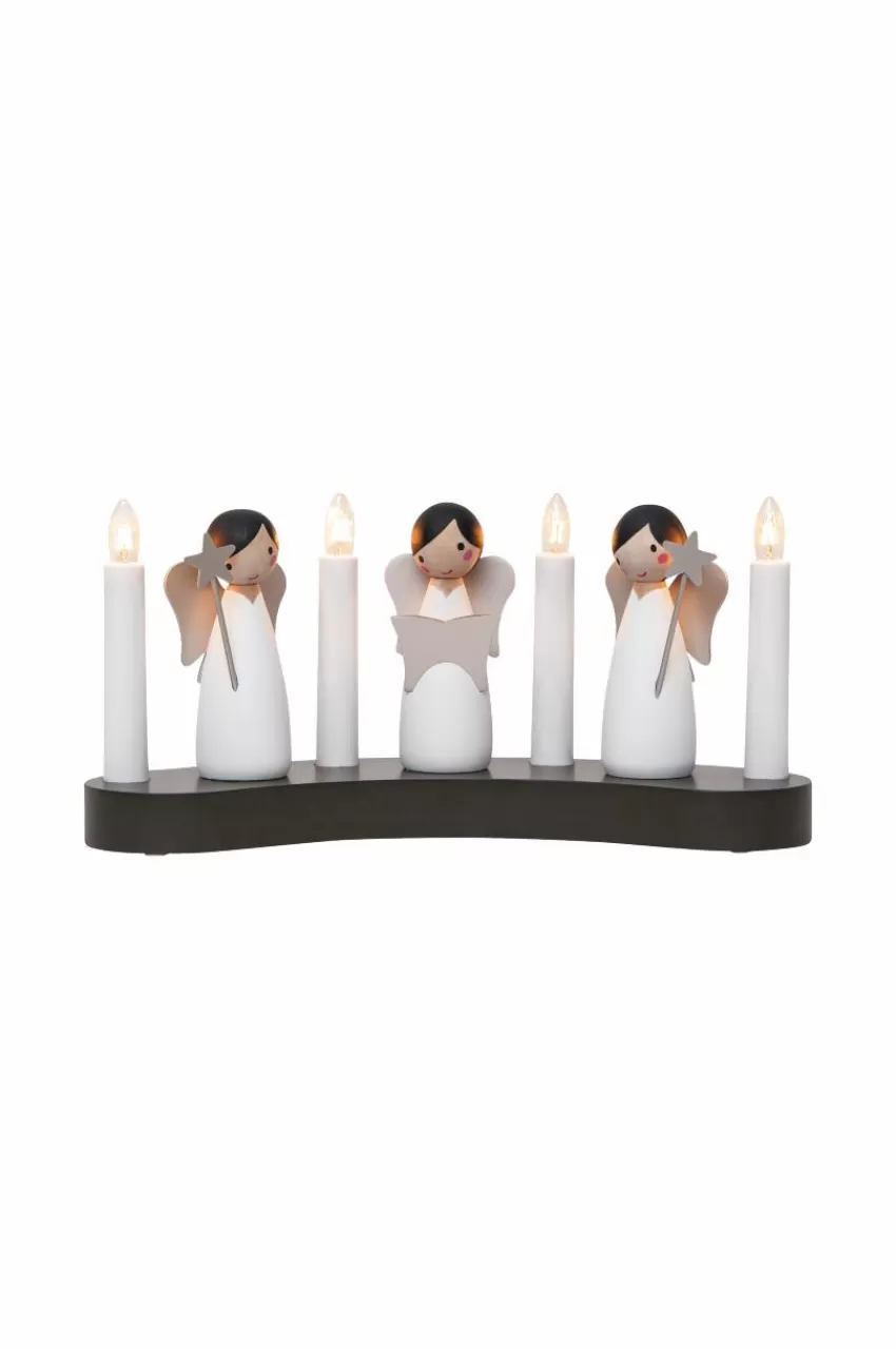 Julbelysning*Jotex Ljusstake Angel Choir White