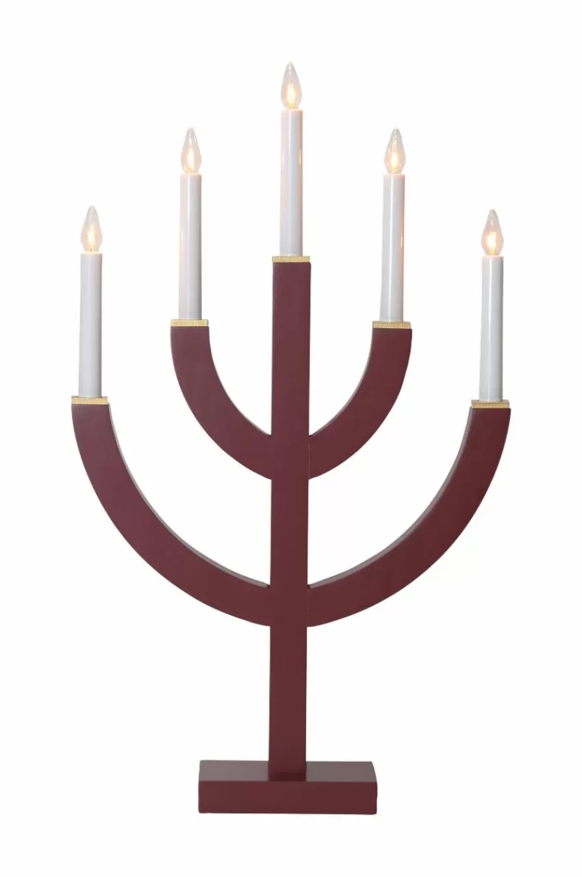 Julbelysning*Jotex Ljusstake Anno 59 Cm Röd