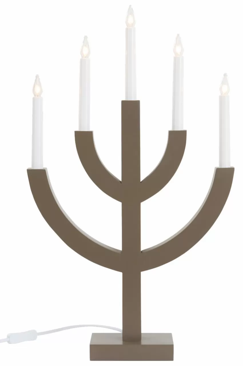 Julbelysning*Jotex Ljusstake Anno 59 Cm Brun