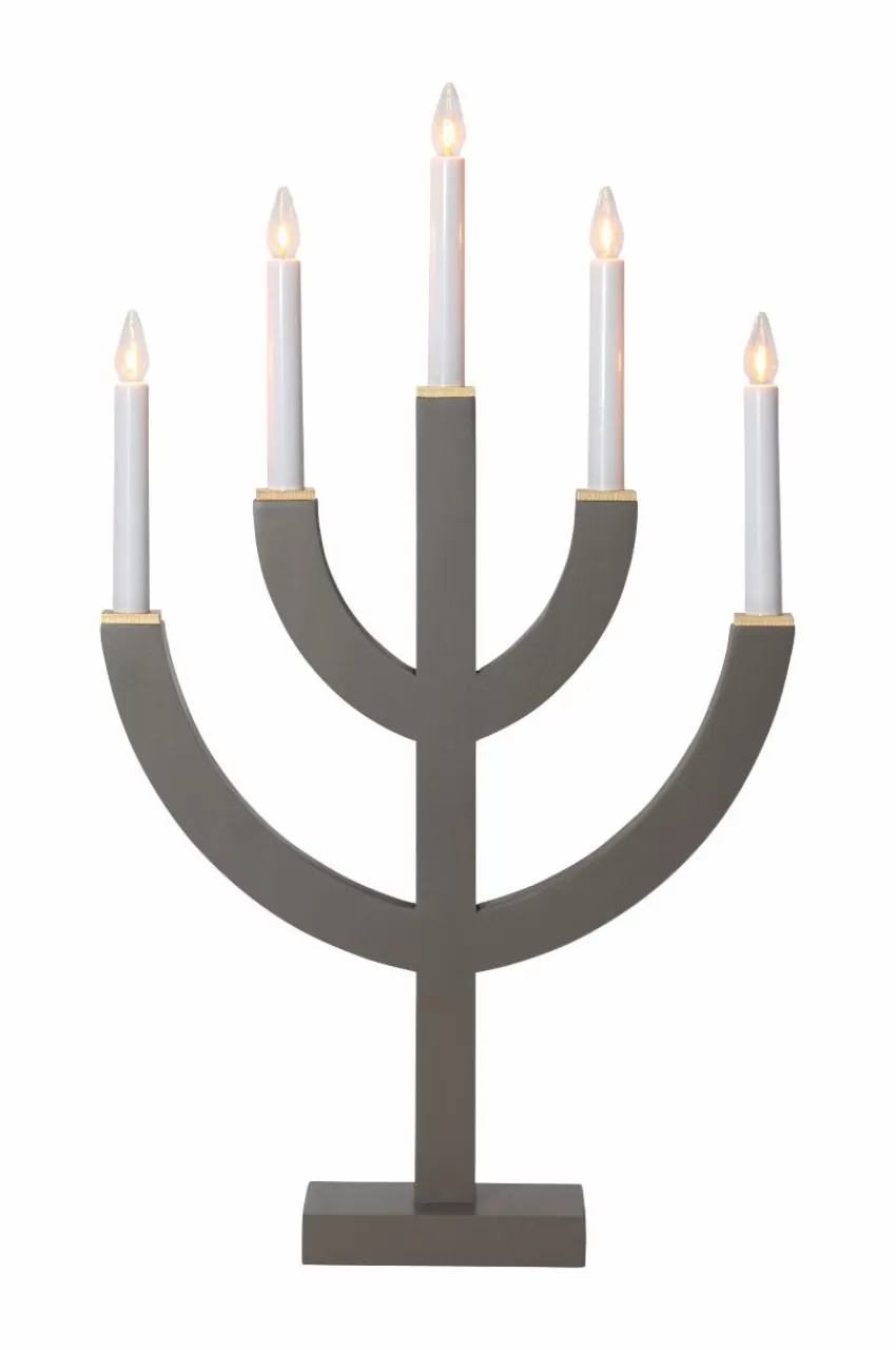 Julbelysning*Jotex Ljusstake Anno 59 Cm Brun
