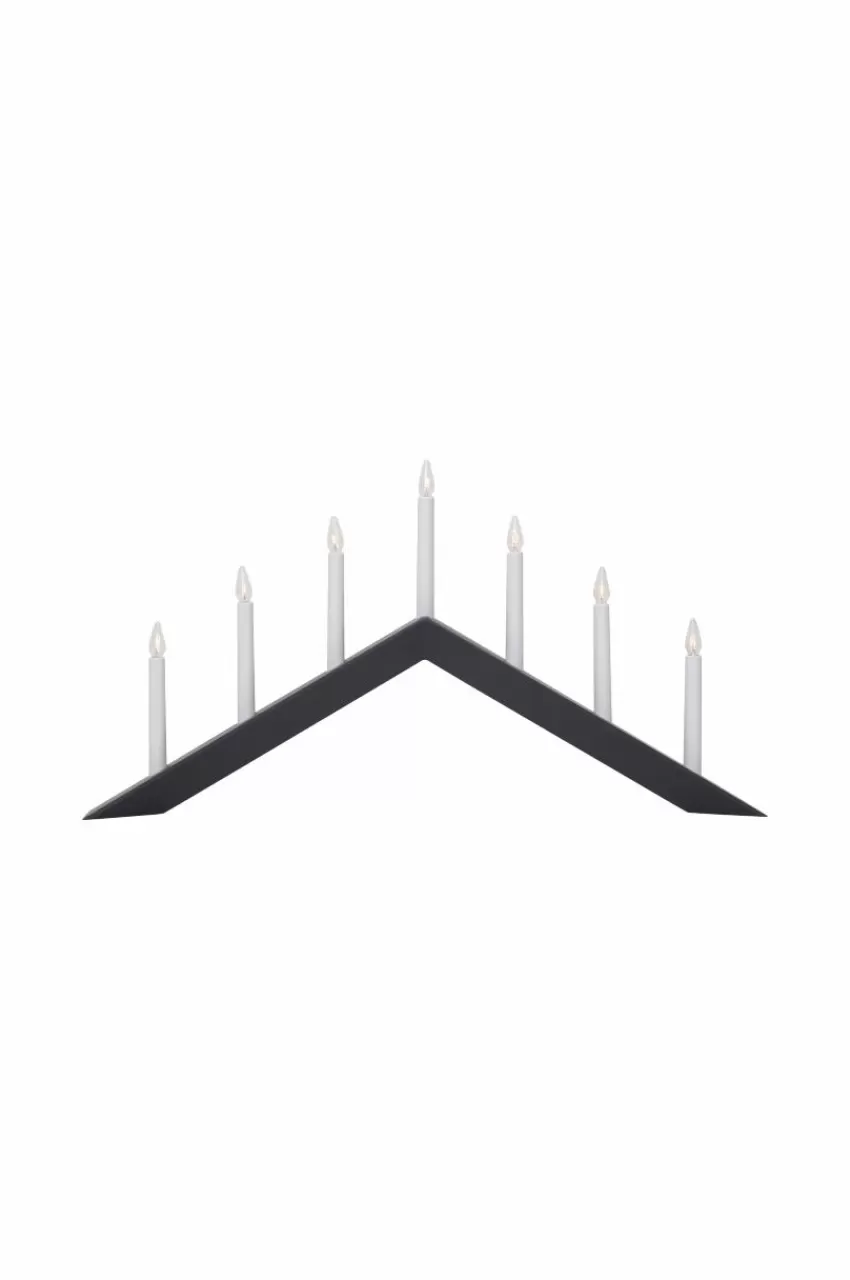 Julbelysning*Jotex Ljusstake Arrow Grå