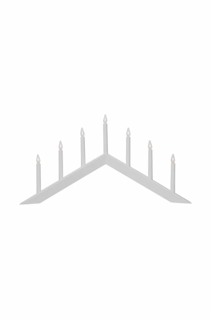 Julbelysning*Jotex Ljusstake Arrow Vit