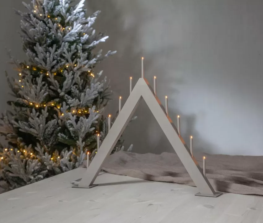 Julbelysning*Jotex Ljusstake Buzz Grey