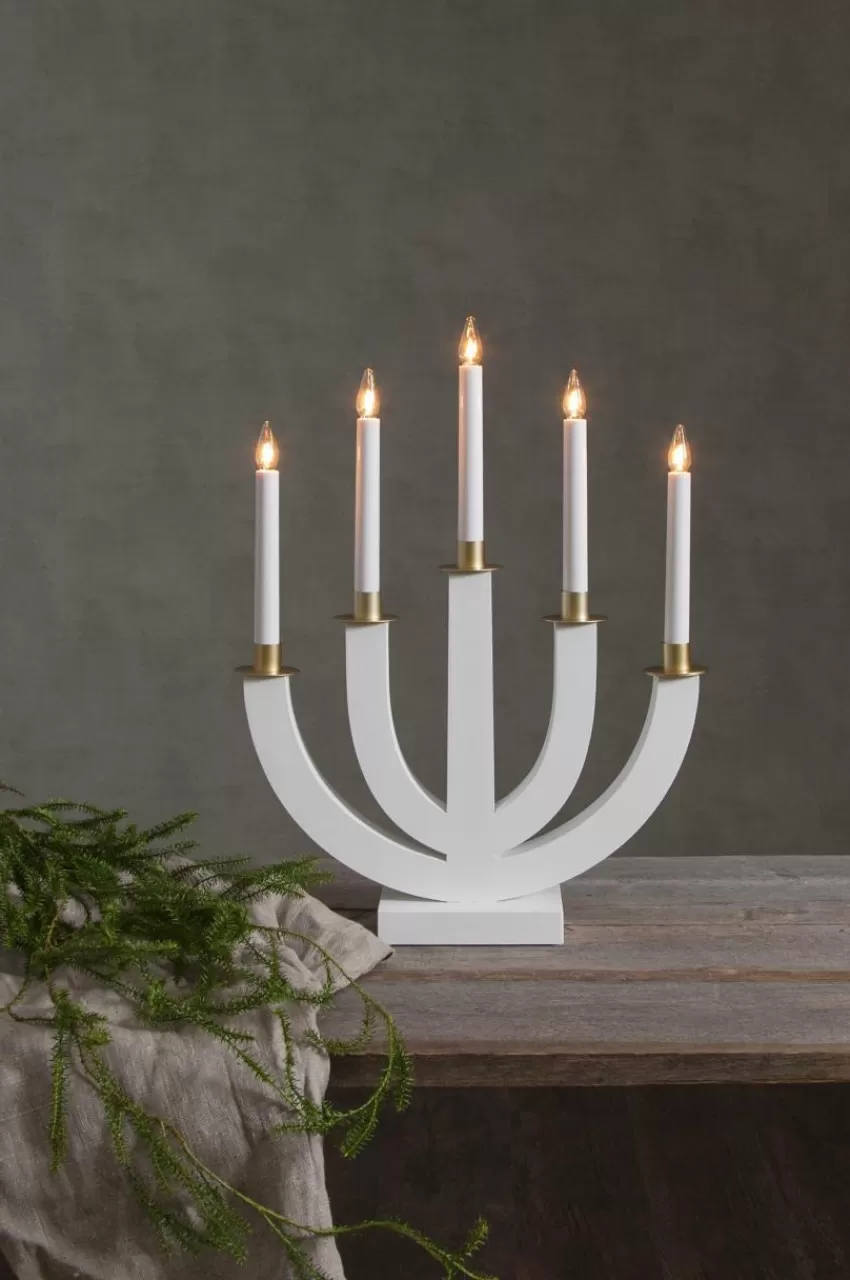 Julbelysning*Jotex Ljusstake Eli Vit