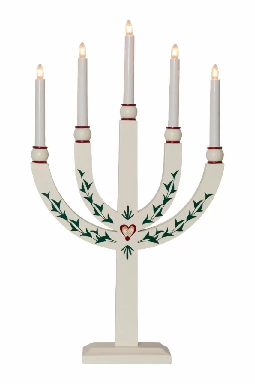 Julbelysning*Jotex Ljusstake Elias Tradition 61 Cm Vit