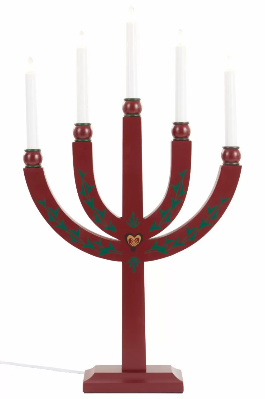 Julbelysning*Jotex Ljusstake Elias Tradition 61 Cm Röd