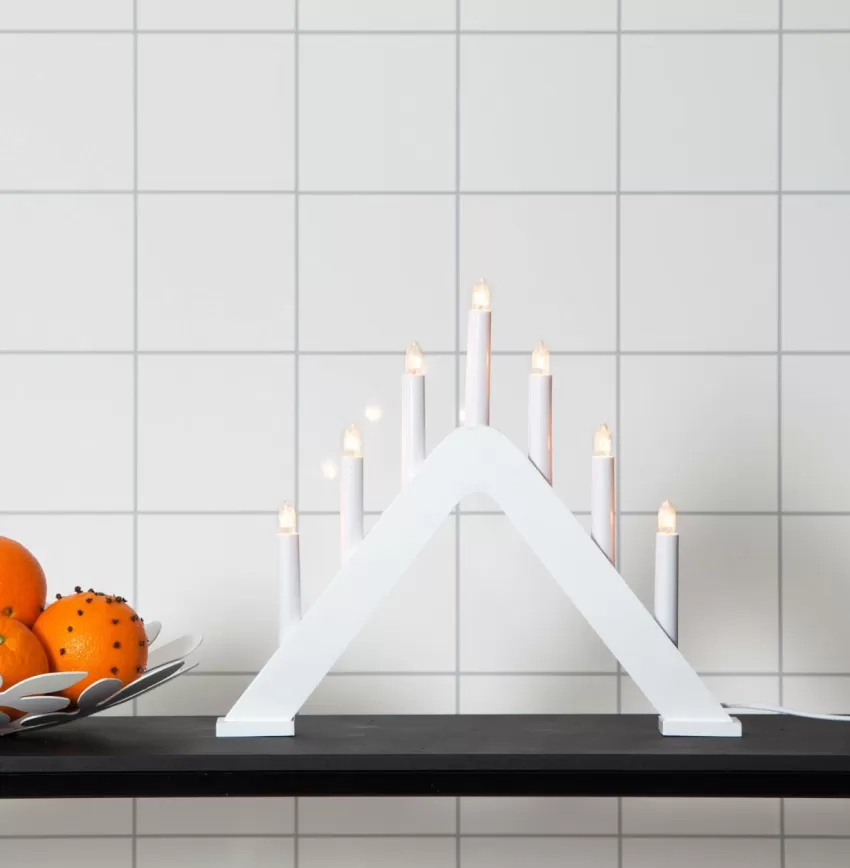 Julbelysning*Jotex Ljusstake Jarve Vit