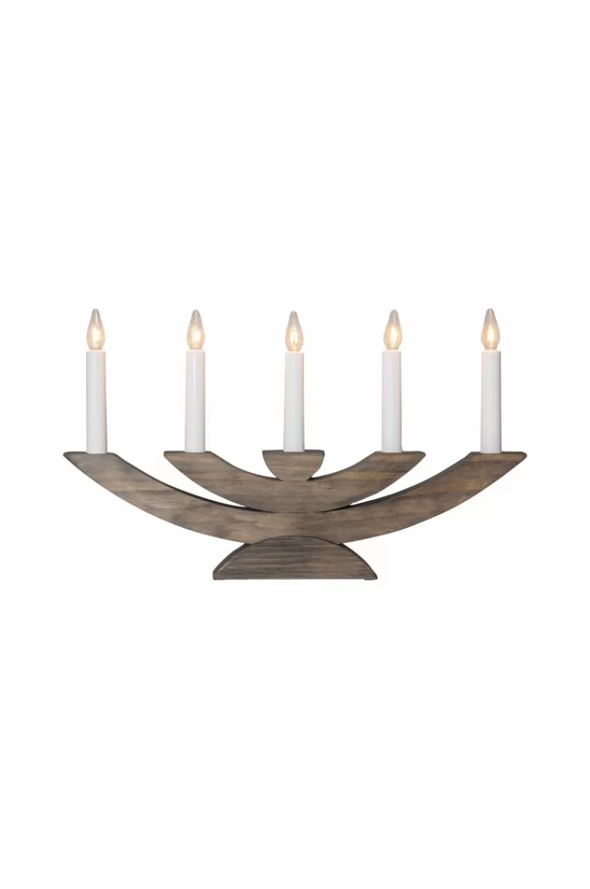 Julbelysning*Jotex Ljusstake Navida 24cm Brun