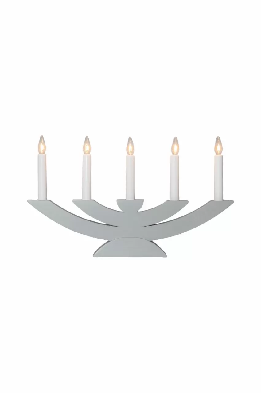 Julbelysning*Jotex Ljusstake Navida 24cm Grå