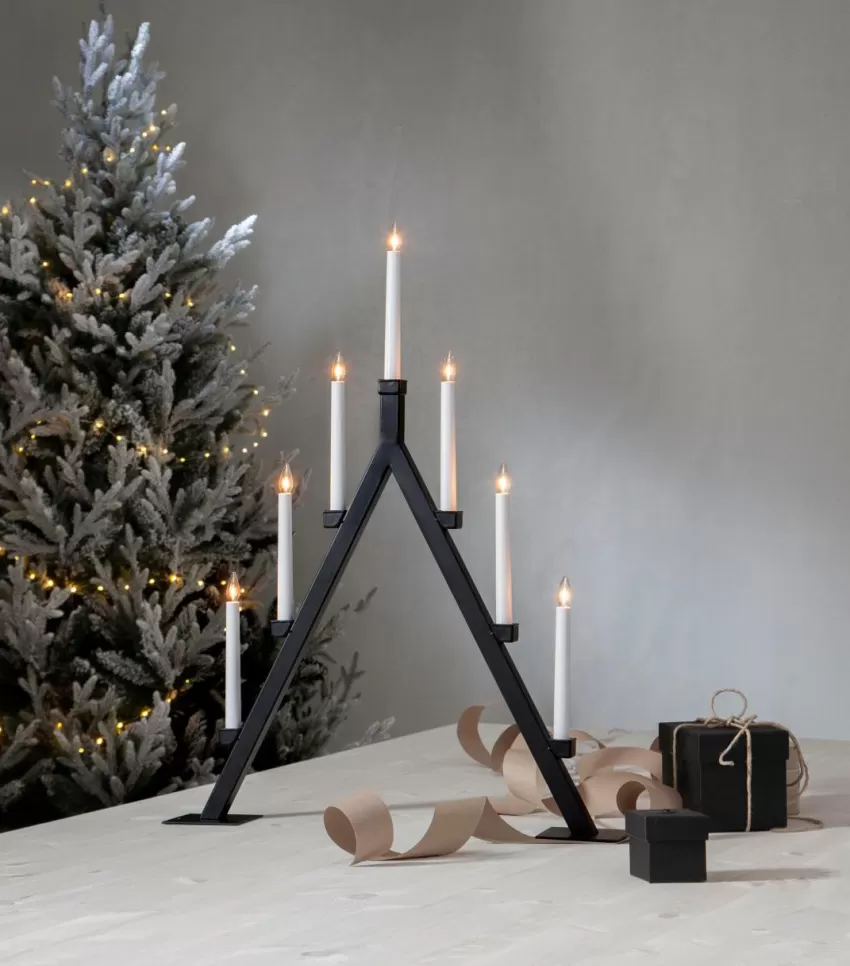 Julbelysning*Jotex Ljusstake Oliver Black