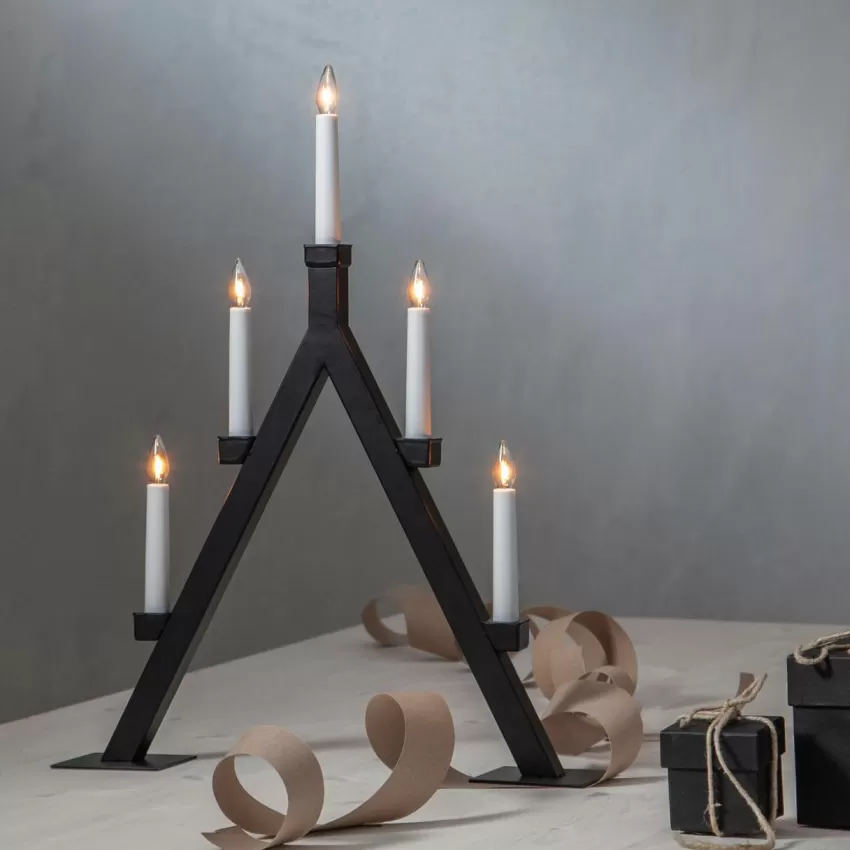 Julbelysning*Jotex Ljusstake Oliver Black