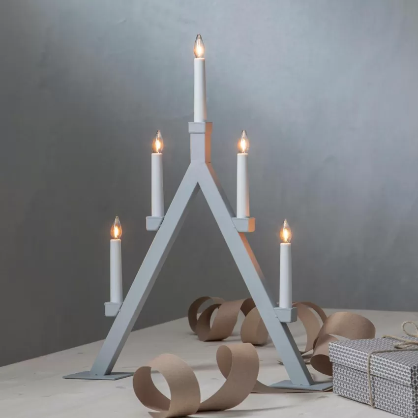 Julbelysning*Jotex Ljusstake Oliver Grey