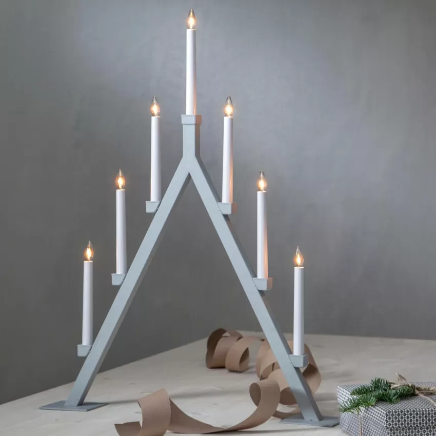 Julbelysning*Jotex Ljusstake Oliver Grey