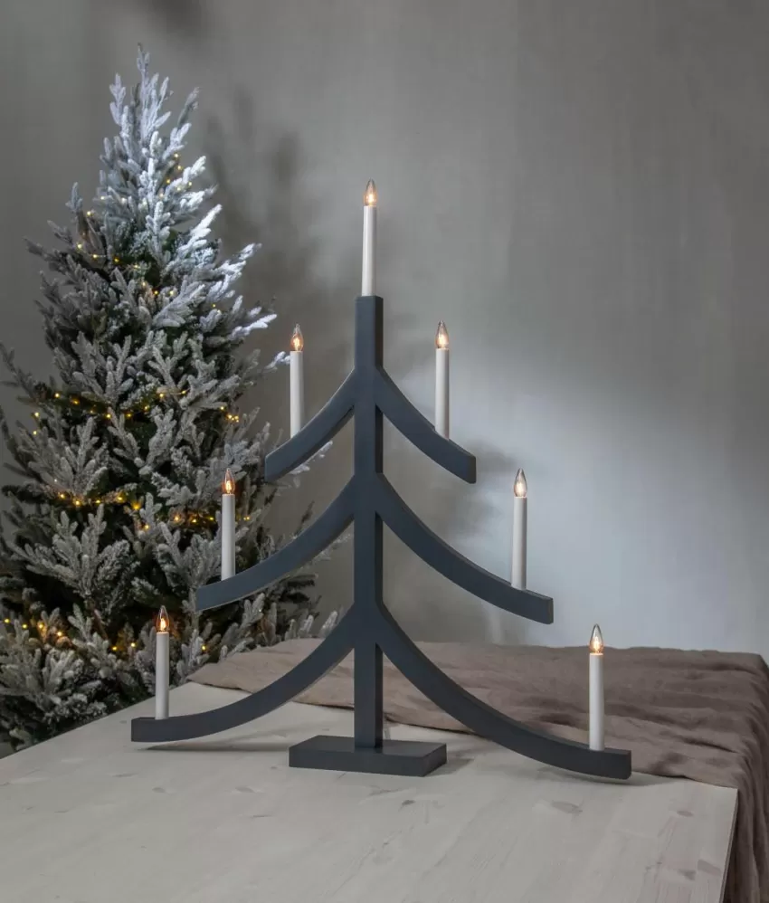 Julbelysning*Jotex Ljusstake Pagod Grey
