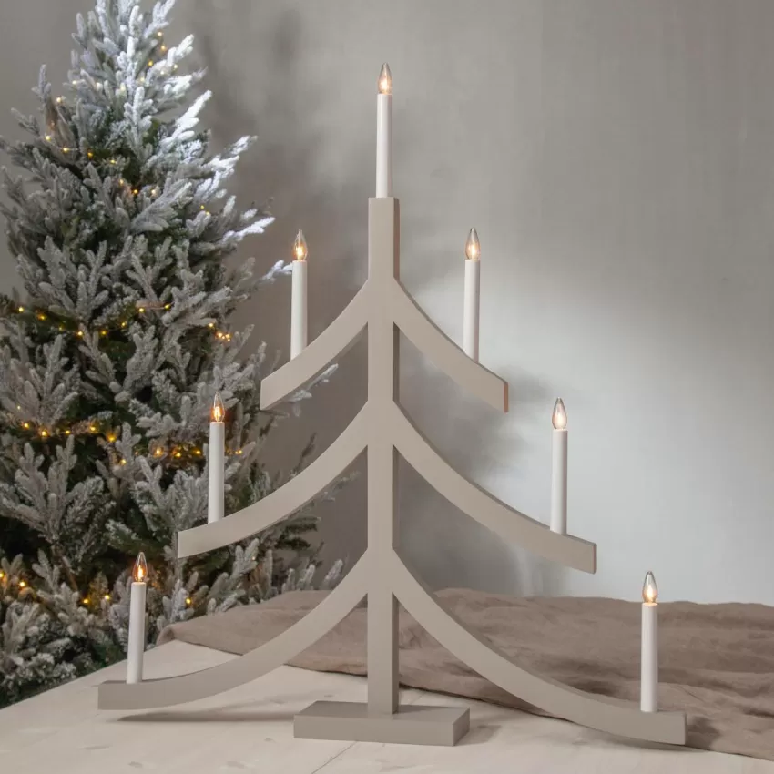 Julbelysning*Jotex Ljusstake Pagod Grey