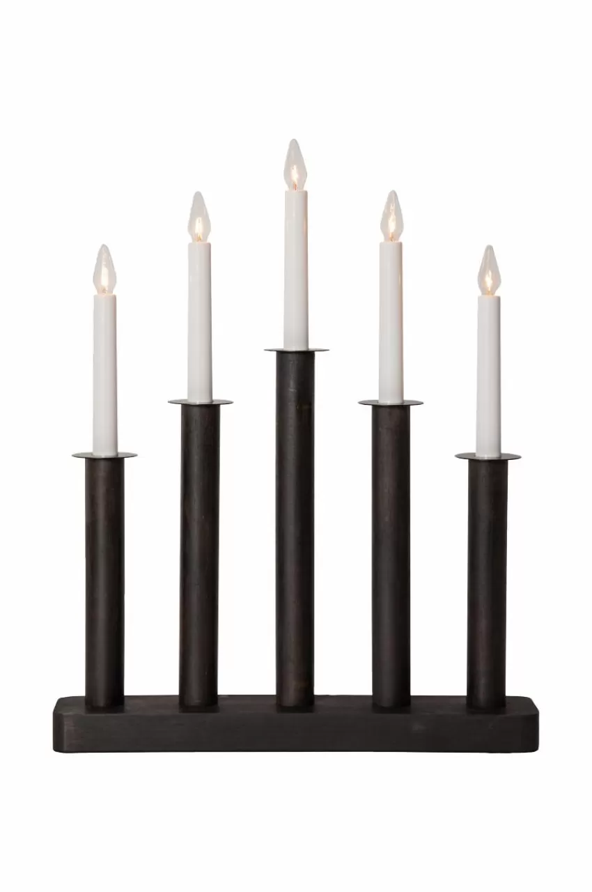 Julbelysning*Jotex Ljusstake Plate 45cm Black