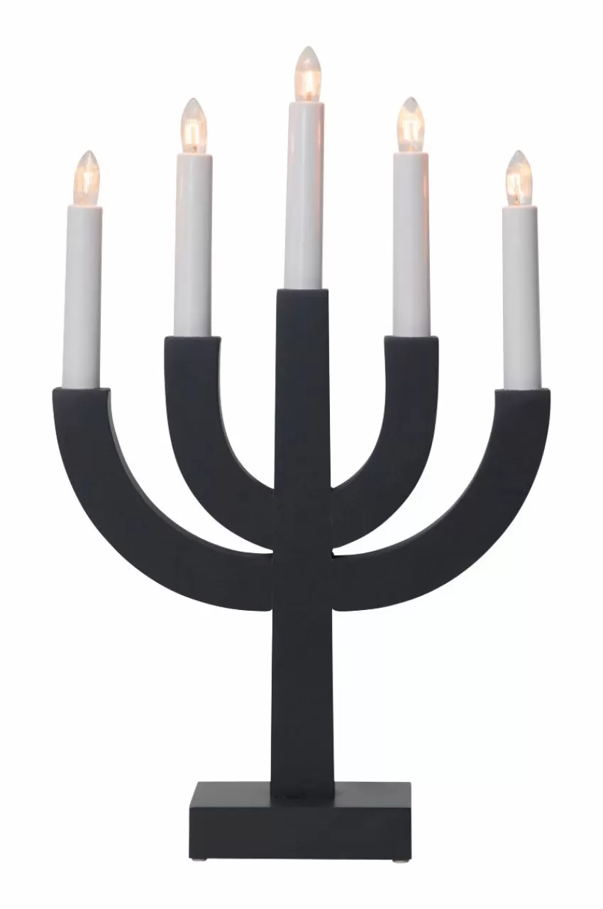 Julbelysning*Jotex Ljusstake Selma Mörkgrå