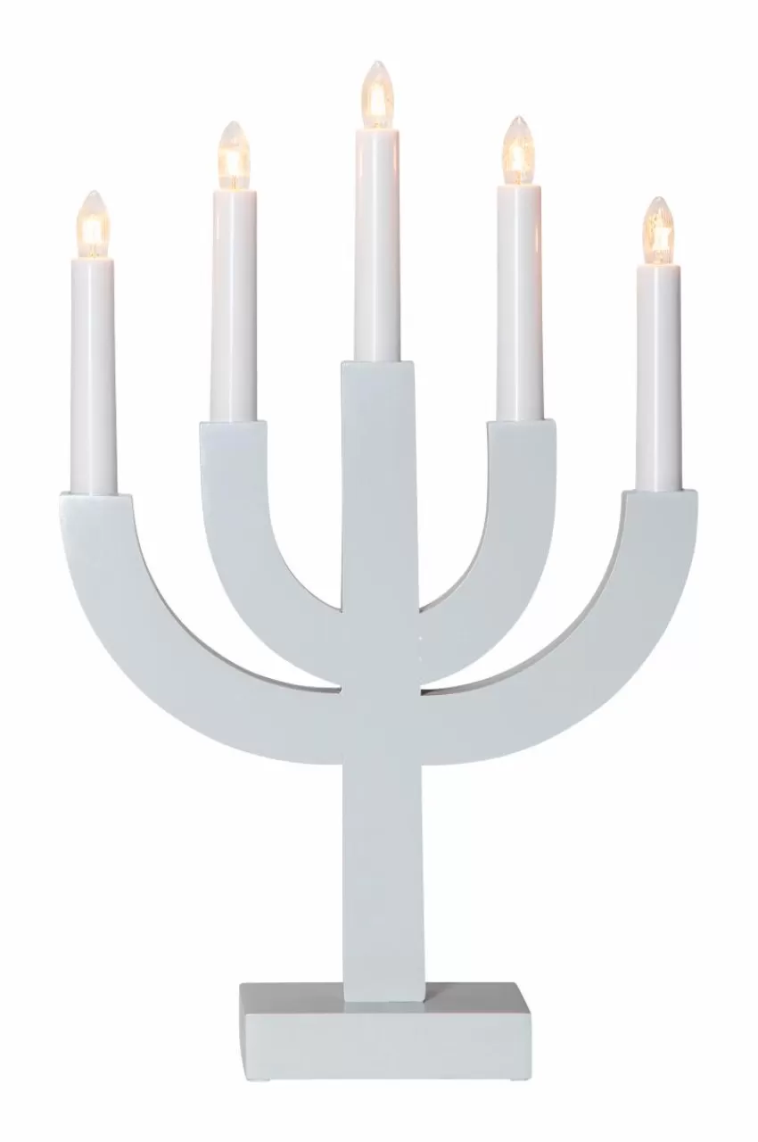 Julbelysning*Jotex Ljusstake Selma Ljusgrå