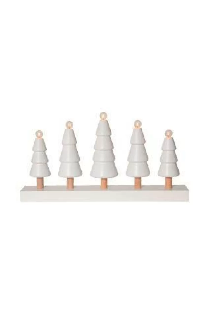 Julbelysning*Jotex Ljusstake SKOG White