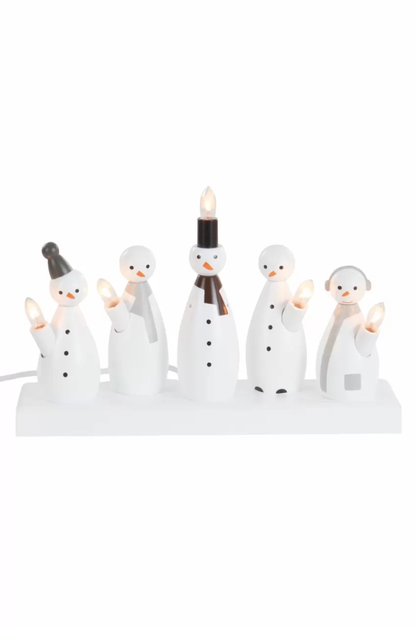 Julbelysning*Jotex Ljusstake Snowman 21cm Vit