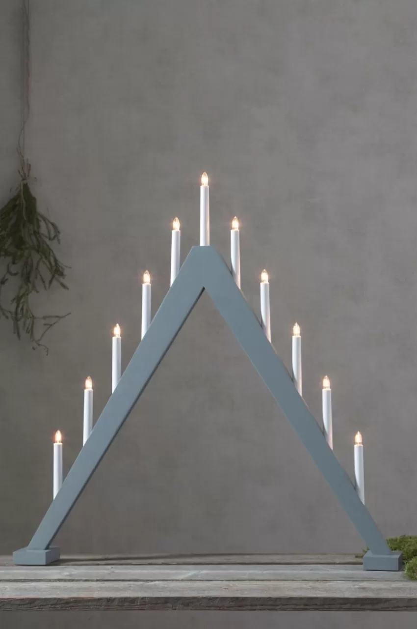 Julbelysning*Jotex Ljusstake Trill Grå