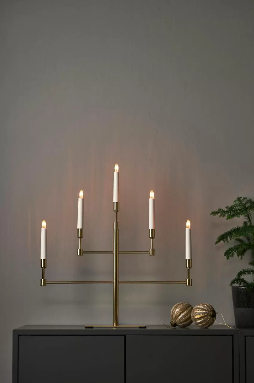 Julbelysning*Jotex Ljusstake Vide Höjd 53 Cm Brass