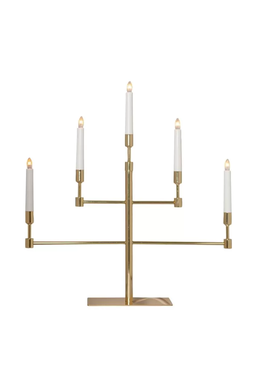 Julbelysning*Jotex Ljusstake Vide Höjd 53 Cm Brass