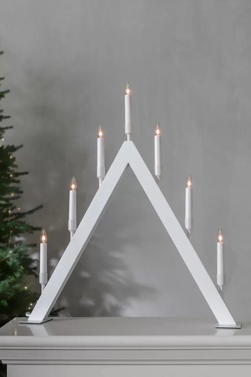 Julbelysning*Jotex Ljusstake Vind Höjd 63 Cm White
