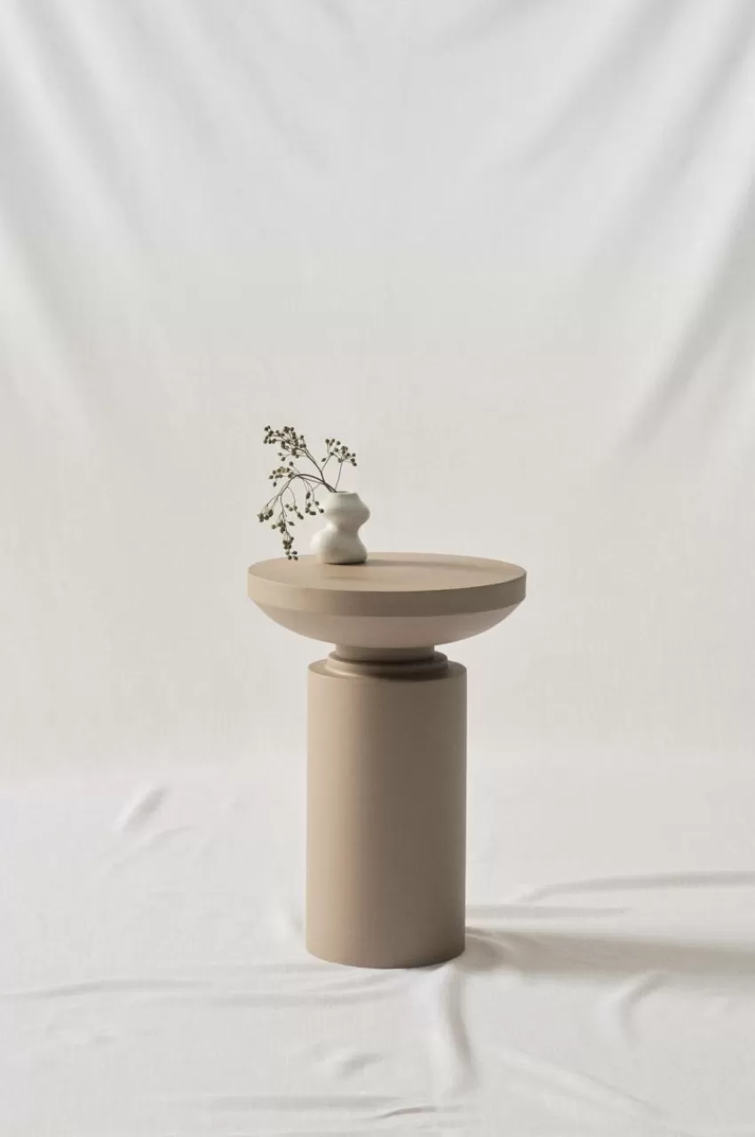 Bord*Jotex LOLISE Sidobord ø 35,5 Cm Beige