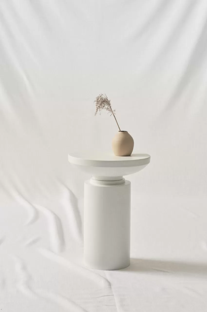 Bord*Jotex LOLISE Sidobord ø 35,5 Cm Vit