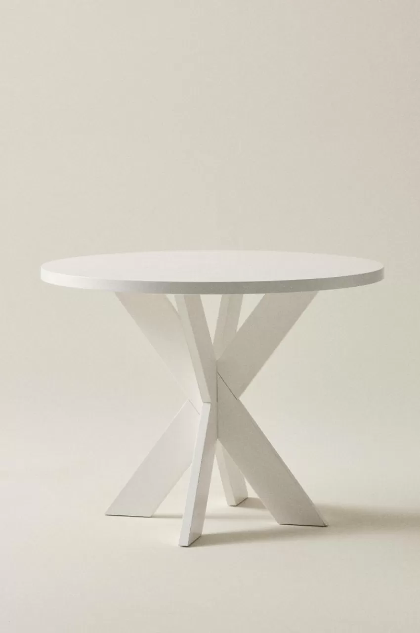 Bord*Jotex LUGNVIK Matbord ø 100 Cm Matt vit
