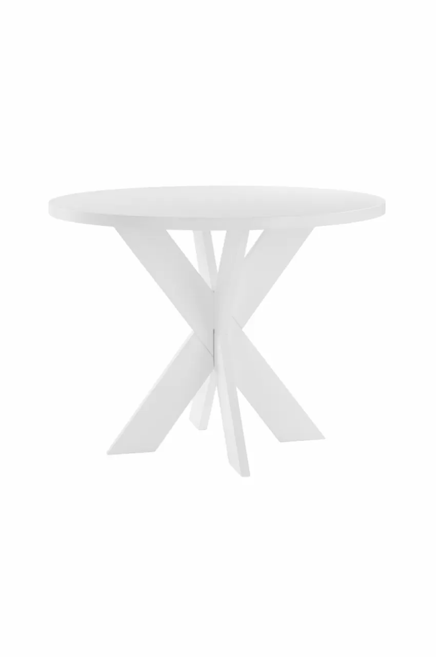 Bord*Jotex LUGNVIK Matbord ø 100 Cm Matt vit