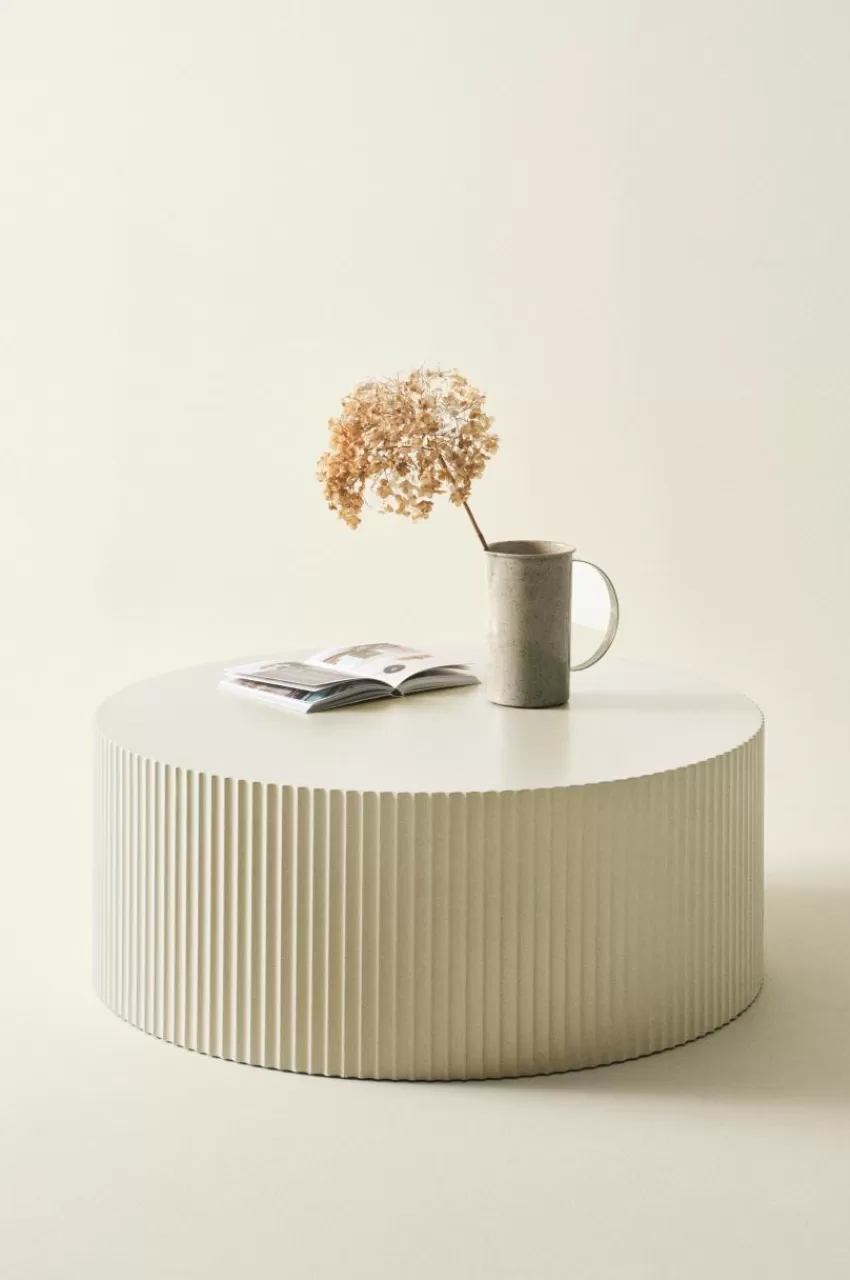 Bord*Jotex LUNDEN Soffbord ø 90 Cm Naturvit