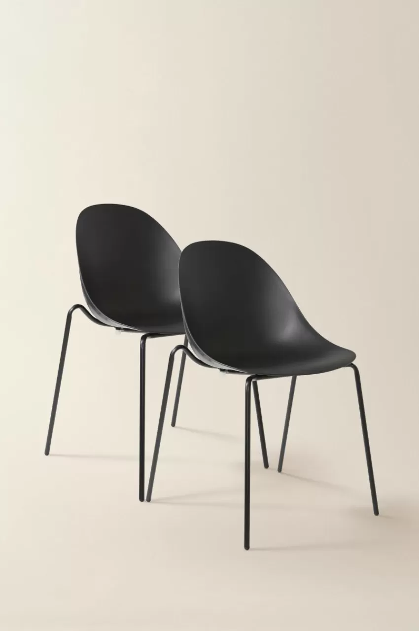 Stolar*Jotex LUNNARP Stol 2-pack Svart/svart