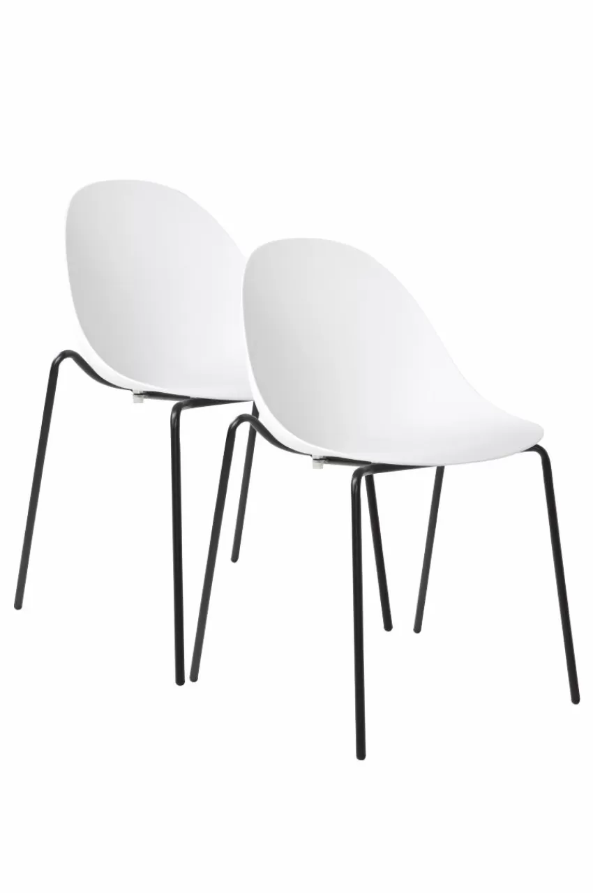 Stolar*Jotex LUNNARP Stol 2-pack Vit/svart