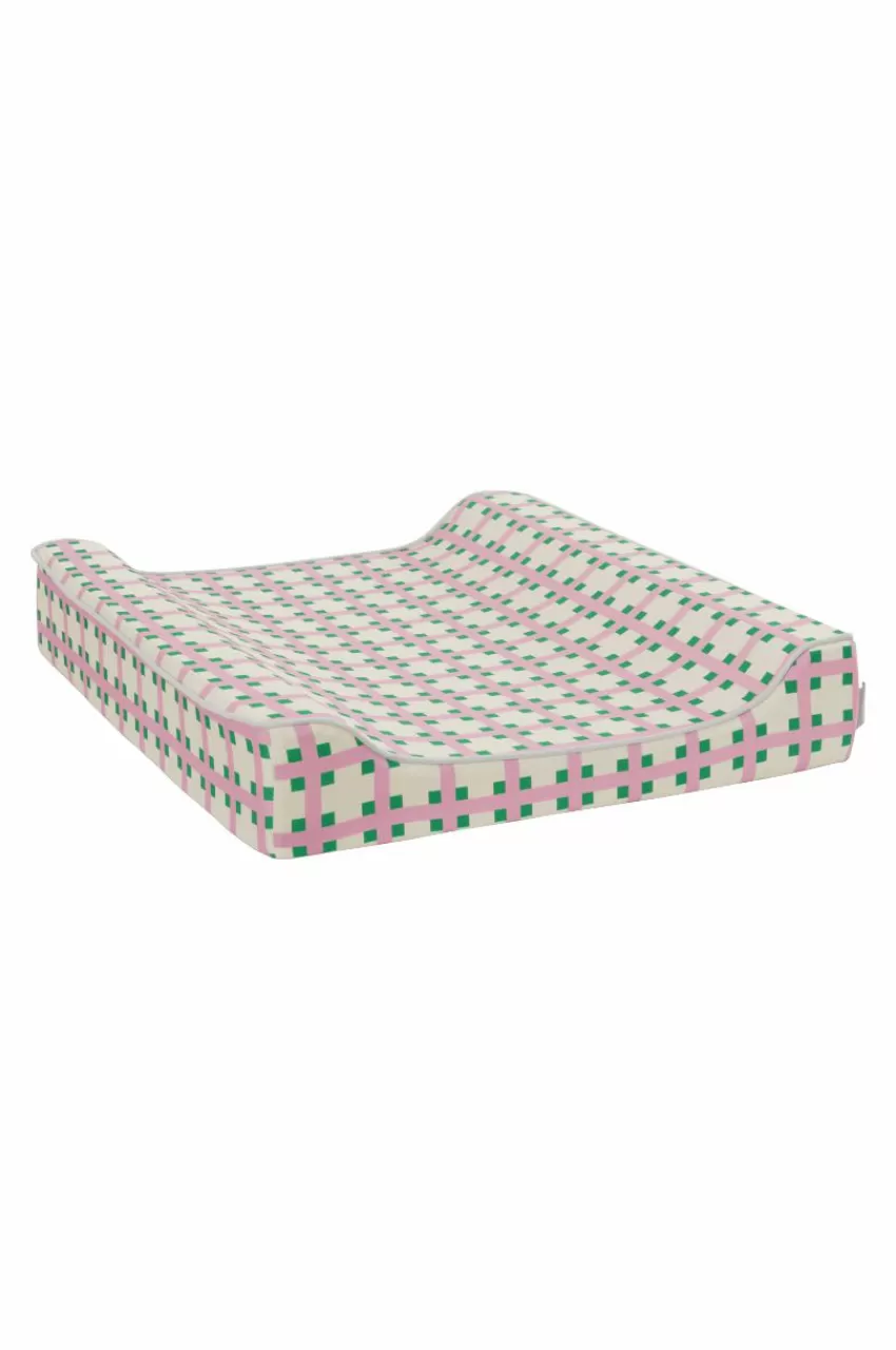 Barnsängkläder*Jotex LUTZ Skötbädd Rosa/grön