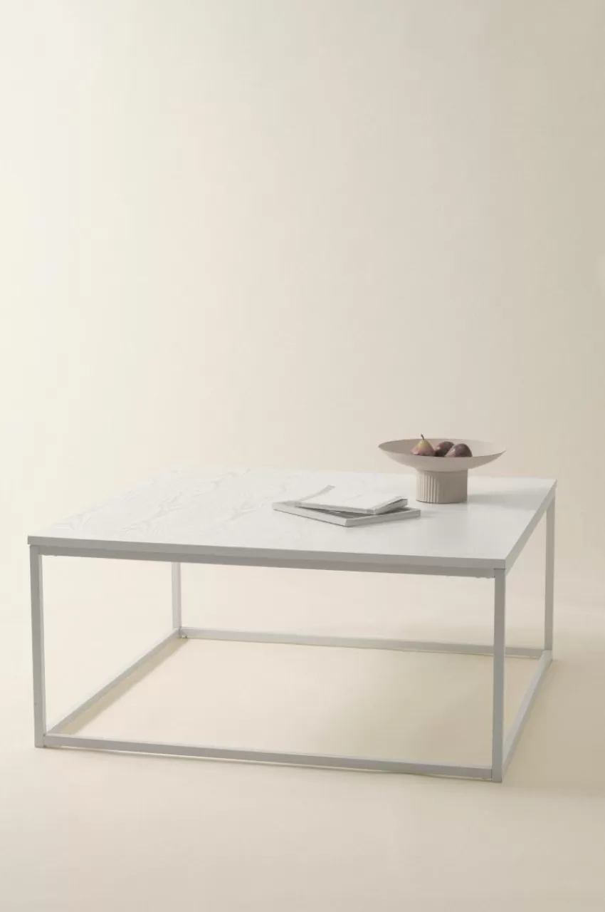 Bord*Jotex LYCKAN Soffbord 100x100 Cm - Höjd 45 Cm Vit