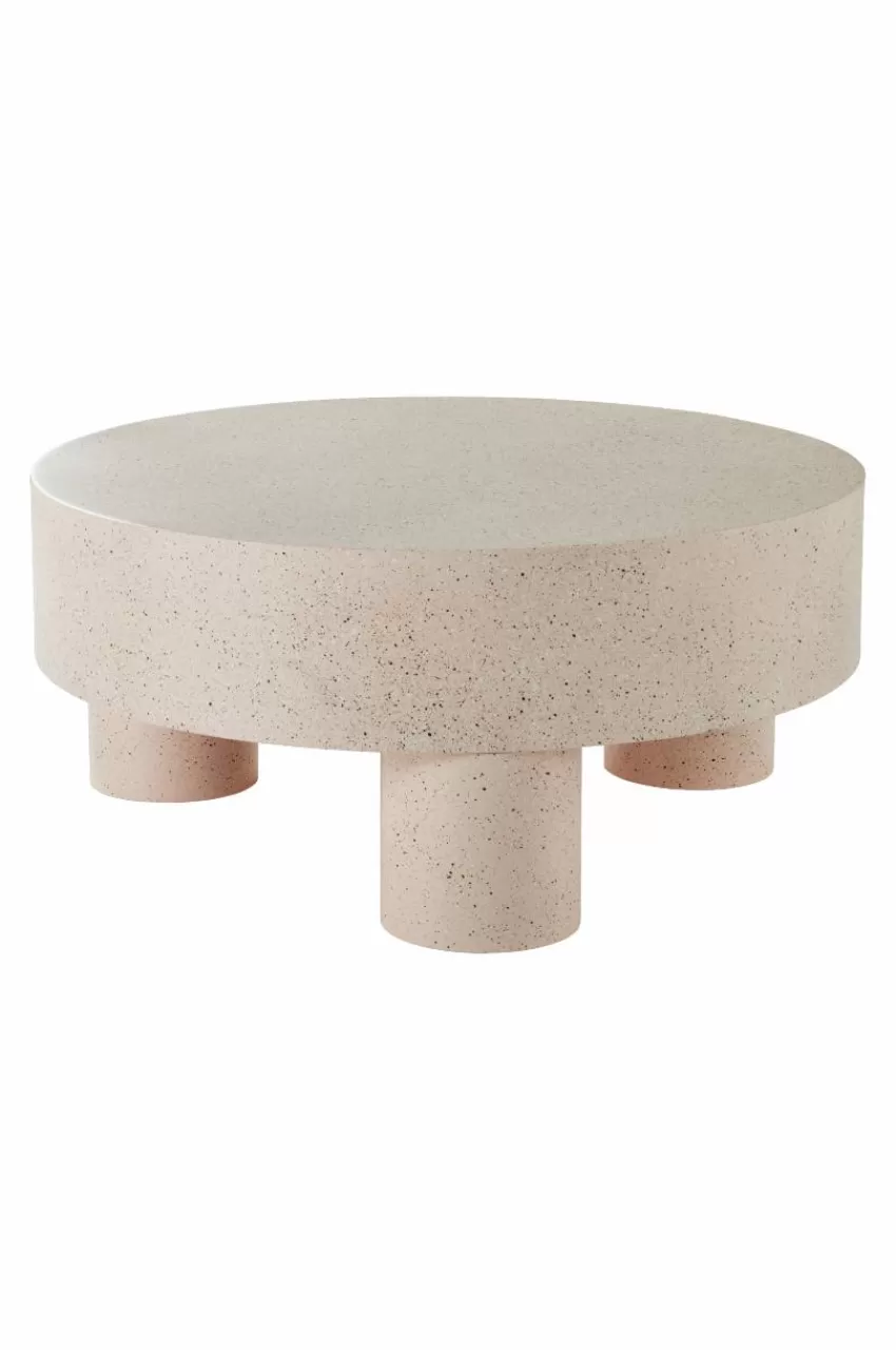 Bord*Jotex MALARO Soffbord ø 90 Cm Beige terrazzo