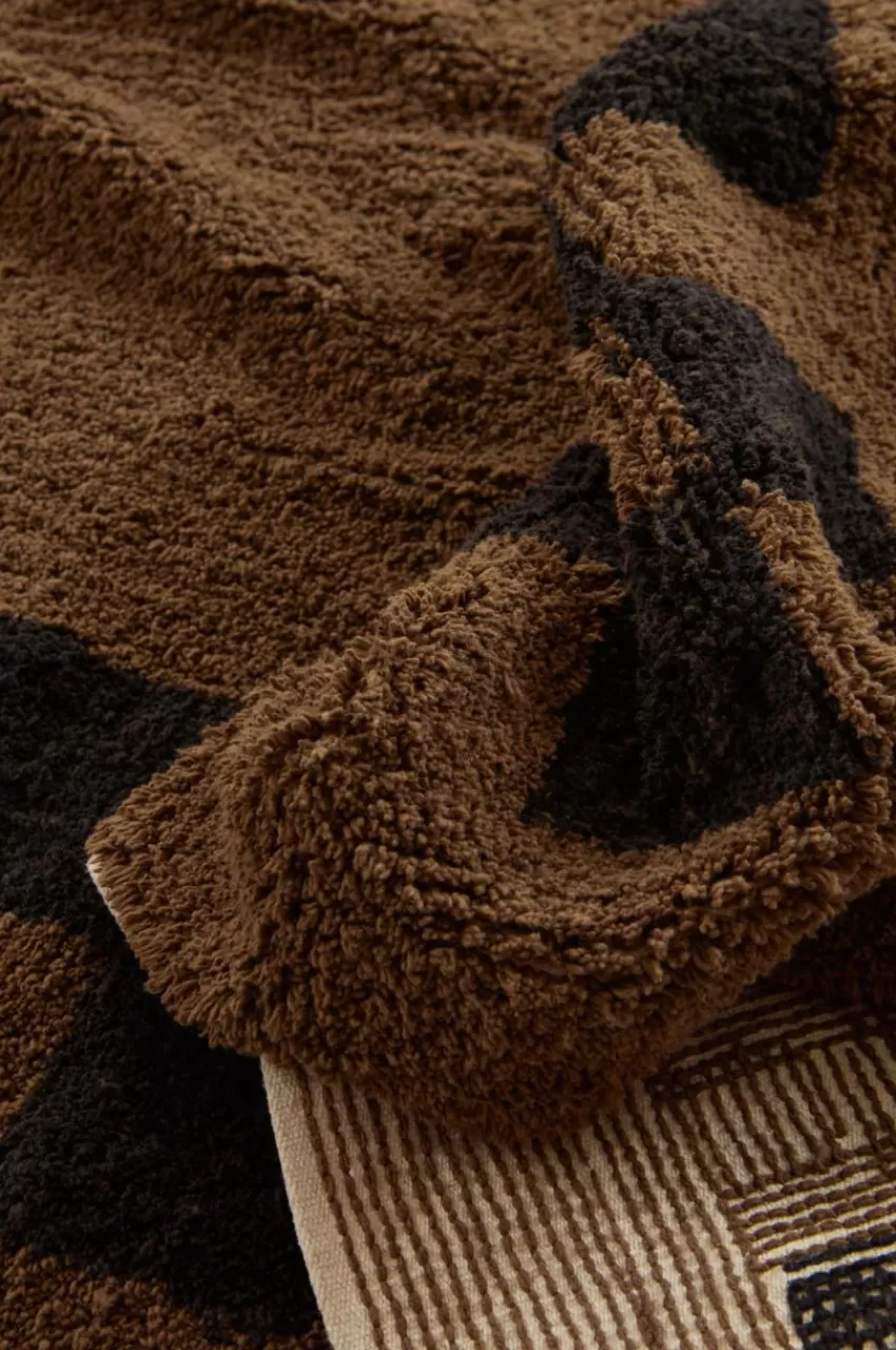 Bomulls- & Trasmattor*Jotex MAPLE Kvadratisk Luggmatta 250x250 Cm Brun/svart