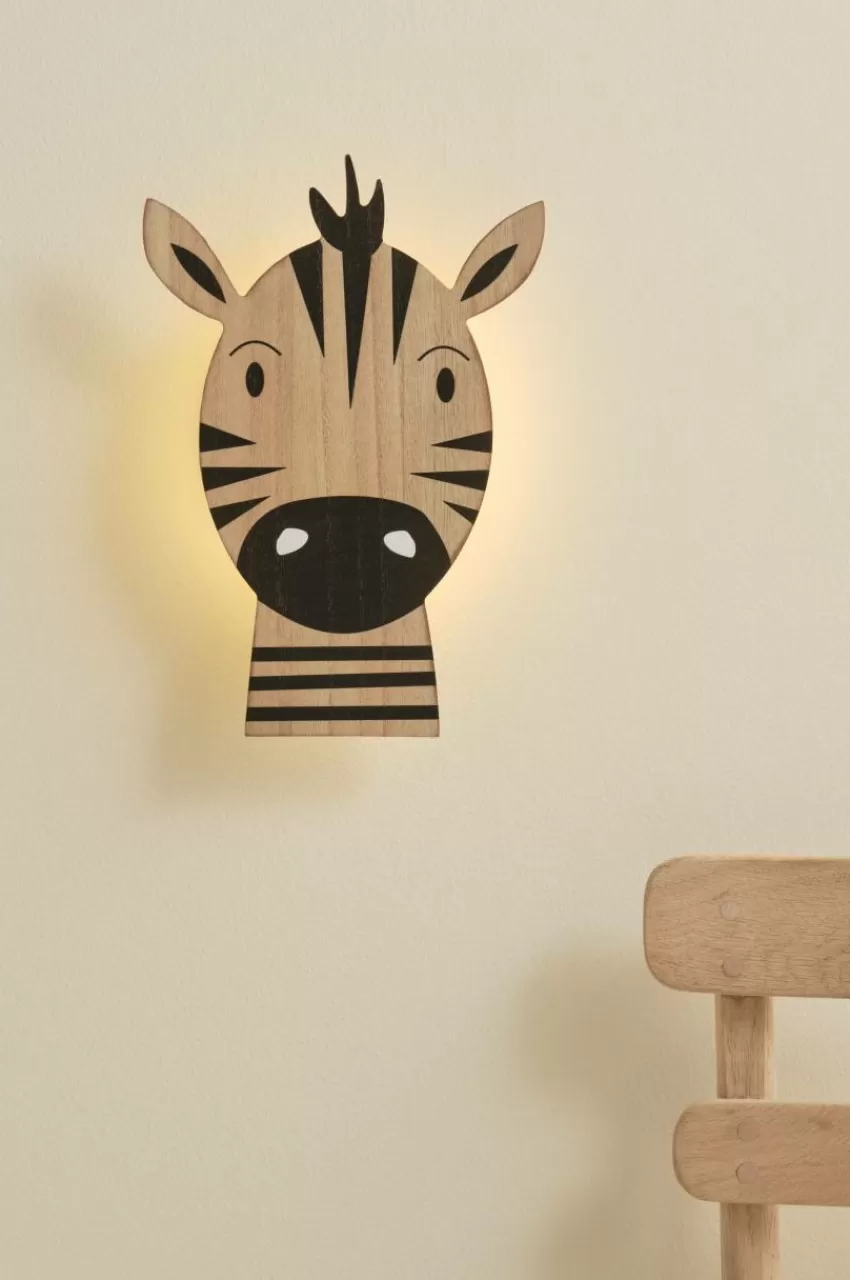 Barnlampor | Barnlampor*Jotex MARTY Vägglampa Batteridriven LED Svart/natur
