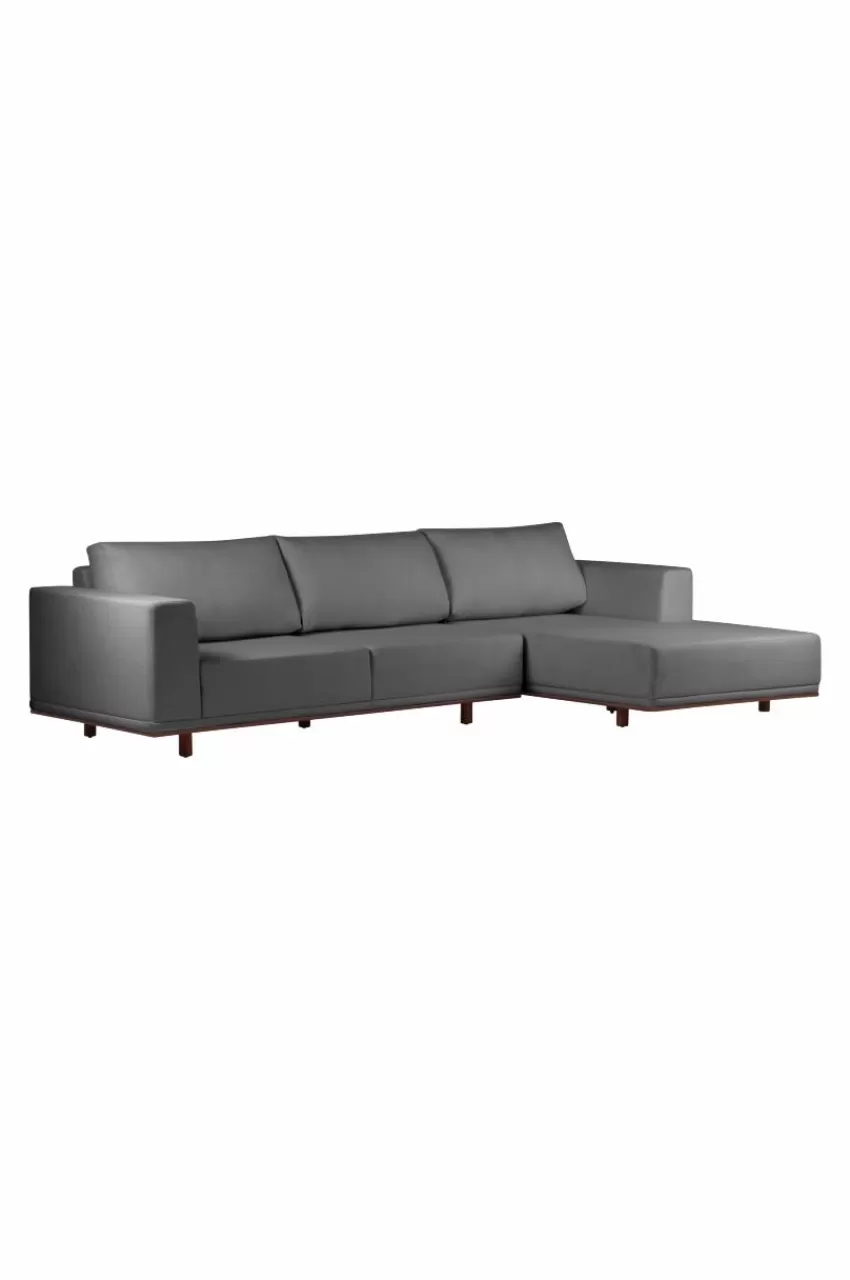 Soffor*Jotex MATARA Soffa 3-sits - Divan Höger Mörkgrå