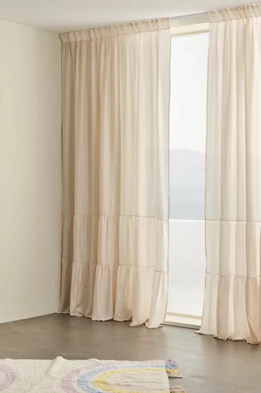 Barngardiner*Jotex MEAUX Multifunktionsgardin 2-pack Beige