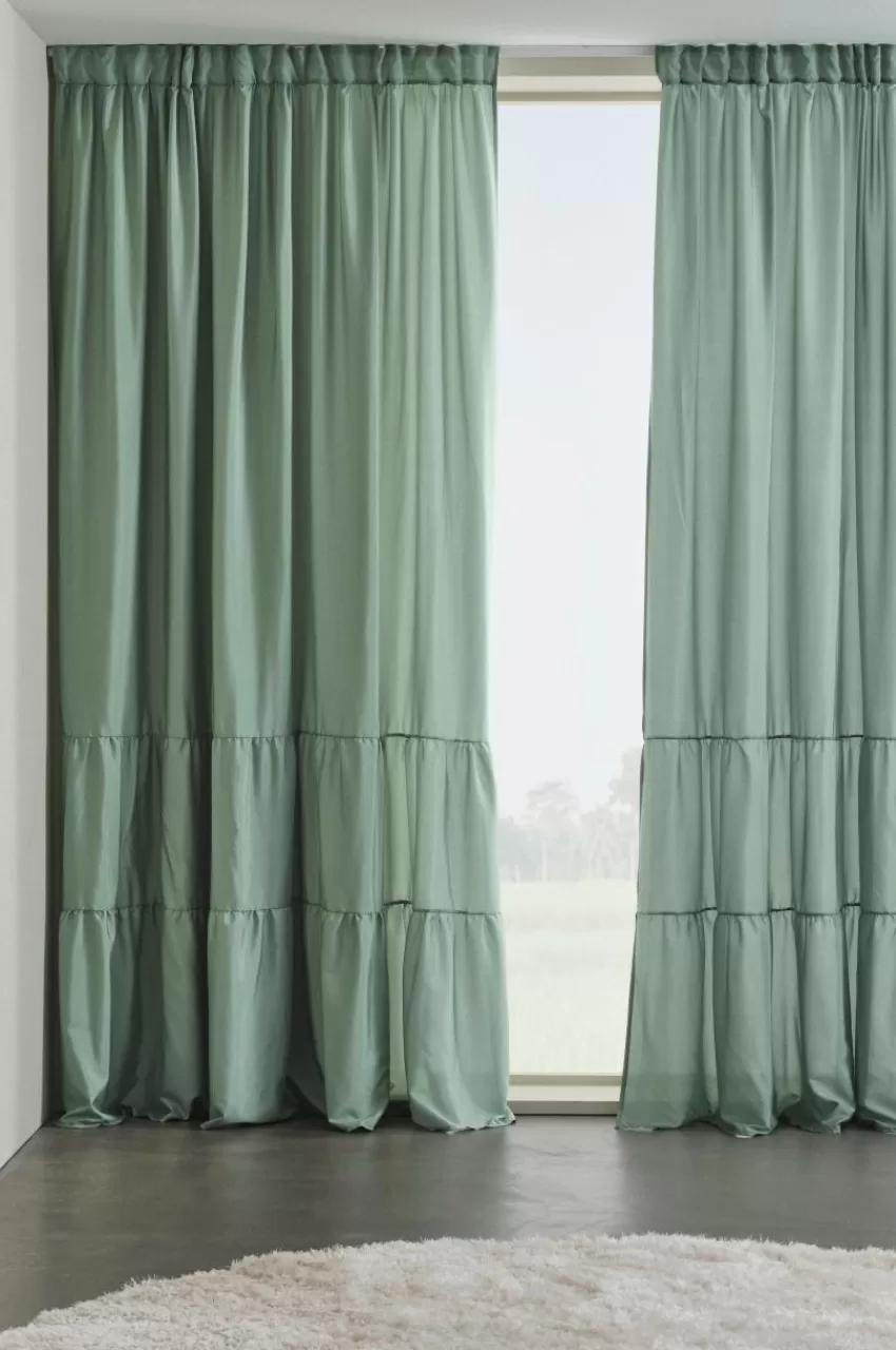 Barngardiner*Jotex MEAUX Multifunktionsgardin 2-pack Grön