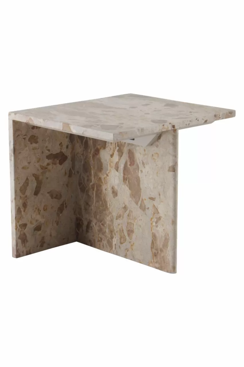 Bord*Jotex MELETO Sidobord 40x45 Cm Beige marmor
