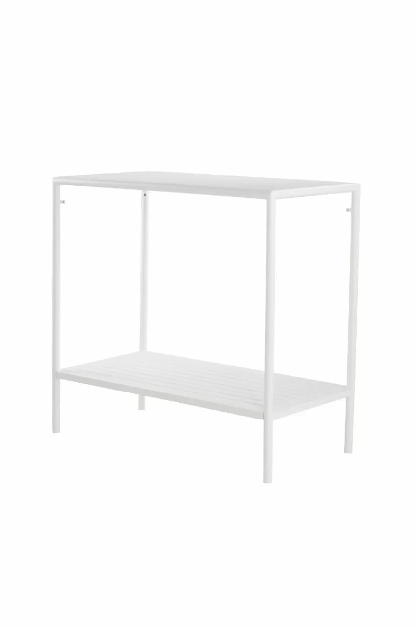 Utebord | Utemöbler*Jotex MENTON Avlastningsbord 50x100 Cm Vit